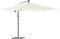 vidaXL - Parasol - met - stalen - paal - 290x290x238 - cm - wit