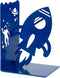 Balvi boekensteun Space Walk blauw