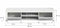 Furnilux Jam - Lowboard - Deels open deels dichte kast - Wit - 40x160x37cm