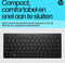HP 355 - Compact Bluetooth-toetsenbord - Multi-device - Zwart