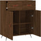 vidaXL - Dressoir - 69,5x34x90 - cm - bewerkt - hout - bruin - eikenkleur