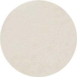 tectake® Soft Zone - Vloerkleed - Rond - Ø120 cm - Antislip - Onderhoudsvriendelijk - Crème