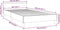 vidaXL - Bedframe - met - hoofdeinde - zonder - matras - 100x200 - cm - bruin