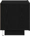 vidaXL - Nachtkastje - met - LED-verlichting - Zwart - Eiken - 70x36x40.5 - cm