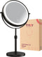 Fraay® Make Up Spiegel - Vergrootspiegel 10x - LED Verlichting - Zwart