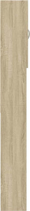 vidaXL - Wasmachinekast - 64x25,5x190 - cm - sonoma - eikenkleurig