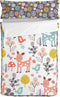 Gewatteerd beddengoed met ritssluiting HappyFriday Moshi Moshi Woodland Multicolour 90 x 200 cm