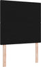 vidaXL - Hoofdbord - Knop - Gepoft - Zwart - 80 - cm - Stof