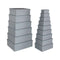 Set decoratieve dozen Versa Grijs Karton Blommor (15 Onderdelen)