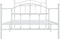 vidaXL - Bedframe - met - hoofd- - en - voeteneinde - metaal - wit - 100x200 - cm