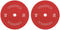 Toorx Professional CDT-2-5 - Technique Micro Halterschijven - 50 mm - 2,5 kg - Rood (2 stuks)