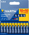 Varta Longlife Power - AAA Alkaline Batterijen - 20 stuks - Blauw