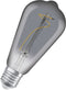 OSRAM vintage 19-6 LED lamp, smoke tint, 3.4W, 1--lm