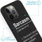 iMoshion Hoesje Geschikt voor iPhone 13 Pro Hoesje Siliconen - iMoshion Design hoesje - Zwart / Sarcasm