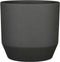 Mica Decorations Nola Bloempot - 27x27x25 cm - Keramiek - Donkergrijs