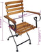 vidaXL - Tuinstoelen - inklapbaar - 4 - st - staal - en - massief - acaciahout