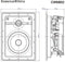 Bowers & Wilkins CWM652 - Inbouwspeaker - 100W - Zwart