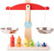 New Classic Toys® Houten Speelgoedweegschaal - Inclusief 6 Gewichtjes - Educatief Rollenspel - Multi Kleur