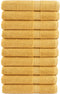 vidaXL - Handdoeken - SOLUND - 10 - st - 600 - g/m² - 100x200 - cm - goudkleurig