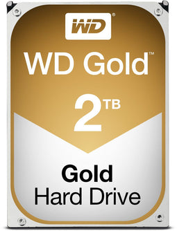 WD Gold - 2TB - 3.5" HDD 7200 RPM SATA III - 128MB Cache (1x)