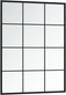 vidaXL - Wandspiegels - 3 - st - 80x60 - cm - metaal - zwart
