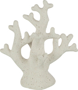 J-Line decoratie Koraal Zand - porselein - wit - small