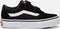 VANS YT Ward V - Lage sneakers - Suède/canvas - Black/White - Maat 29