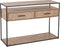 J-Line console Zigzag 2 Lades - hout/metaal - naturel/zwart