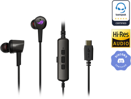 ASUS ROG Cetra II - Oordopjes - Ruisonderdrukking - Zwart