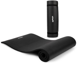 VirtuFit NBR Fitnessmat - Antislip - Schokabsorberend - Zwart - 180 x 60 x 1,5 cm