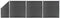 vidaXL - Schutting - 526x186 - cm - HKC - bruin