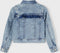 NAME IT NKFTALLI DNM1677 - Meisjes Spijkerjasje - Knoopsluiting en Ruche Details - Maat 92