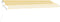 vidaXL - Luifel - handmatig - uittrekbaar - met - LED - 500x350 - cm - geel - en - wit