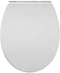 Tiger Boston - WC bril - Soft close - Easy Clean - Duroplast - Wit / RVS geborsteld