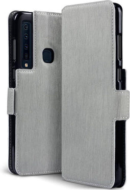 Qubits - slim wallet hoes - Geschikt voor Samsung Galaxy A9 2018 - grijs