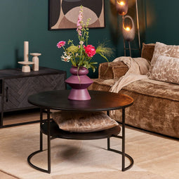 Salontafels rond - salontafel zwart - salontafel met opbergruimte