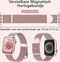 Podec Smartwatch - Magnetische RVS Strap - Waterdicht - Roze