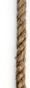 Ronde wandspiegel met touw - ø63x3,5 cm - Metaal/touw - Zwart/naturel