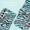 iMoshion Hoesje Geschikt voor Samsung Galaxy S22 Hoesje Met Pasjeshouder - iMoshion Design Bookcase smartphone - Meerkleurig / Black Blue Stripes
