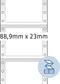 HERMA Computeretiketten wit 88,9x23 mm Papier mat 2000 St.
