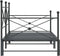 vidaXL - Slaapbank - onderschuifbed - zonder - matras - 107x203 - cm - staal - zwart