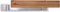 Magneetstrip voor messen, 45.5 cm, Acaciahout | BARE Cookware