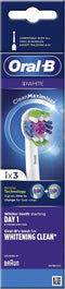 Oral-B 3D White - Met CleanMaximiser-technologie - Opzetborstels - 3 Stuks
