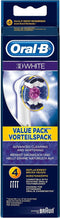 Oral-B 3D White - Opzetborstels - 4 stuks