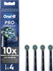 Oral-B Cross Action Pro - Opzetborstels - Met CleanMaximiser Technologie - Zwart - 4 Stuks