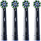 Oral-B Cross Action Pro - Opzetborstels - Met CleanMaximiser Technologie - Zwart - 4 Stuks