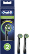 Oral-B CrossAction - Met CleanMaximiser-technologie - Opzetborstels - Zwart - 2 stuks
