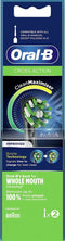 Oral-B CrossAction - Met CleanMaximiser-technologie - Opzetborstels - Zwart - 2 stuks
