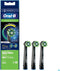 Oral-B CrossAction - Met CleanMaximiser-technologie - Opzetborstels - Zwart - 3 stuks