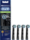 Oral-B CrossAction Zwart Opzetborstels - 4 stuks